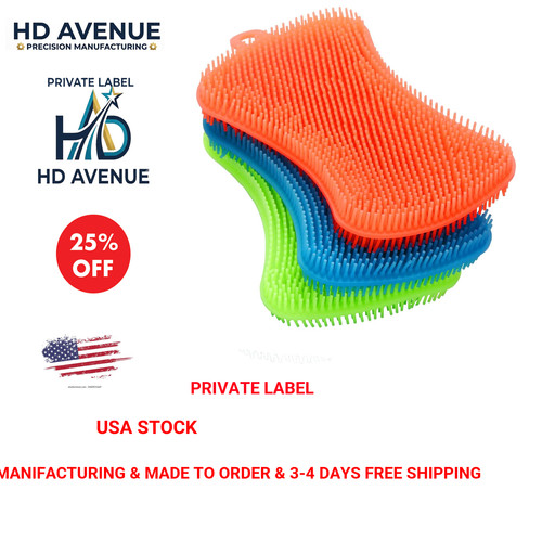 Silicone dish sponges kitchen - silicone,